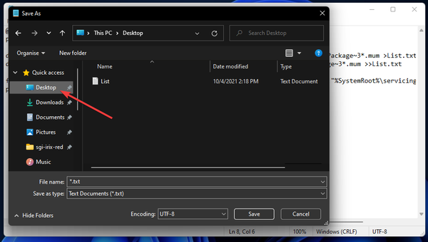 Desktop-folder