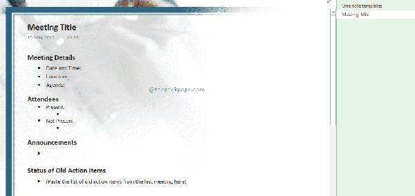 如何在 OneNote 中使用模板来提高工作效率_科技分享_晓说杂谈