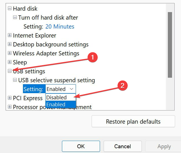 Disable-settings