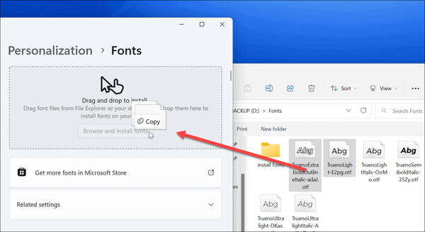 Drag-n-Drop-fonts