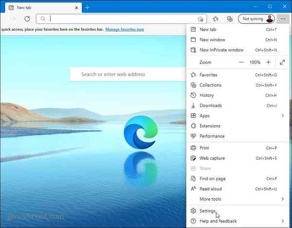 Edge-Settings