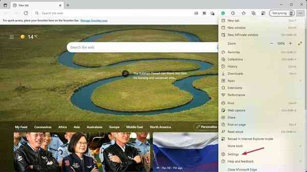 Edge-settings Edge-settings