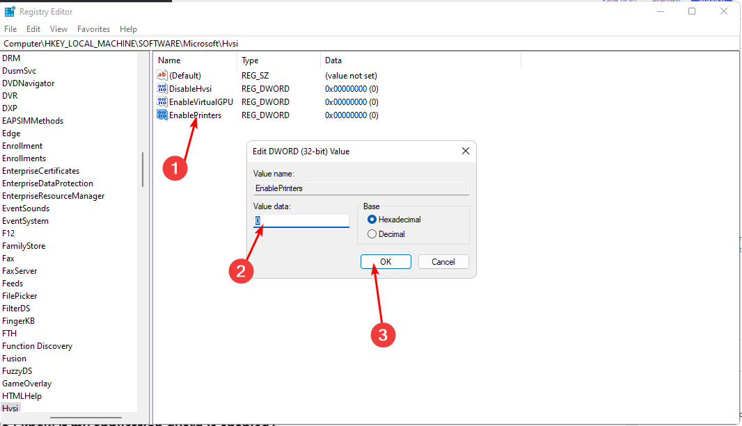 Enable-printers