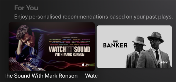 For-you-section-in-apple-tv