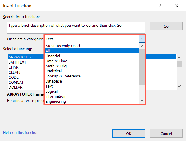FunctionCategories-ExcelFindFunction