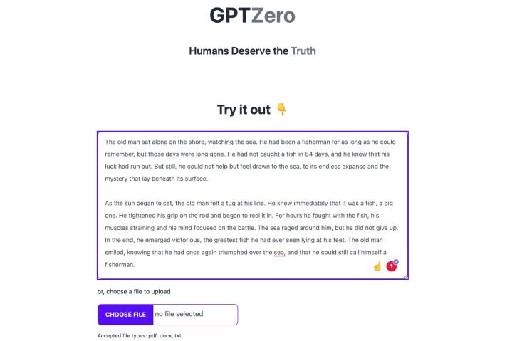 GPTZeros-website-is-quite-simple-with-a-text-box-and-a-submit-button GPTZeros-website-is-quite-simple-with-a-text-box-and-a-submit-button