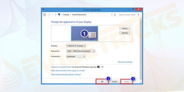 Go-to-Resolution-and-click-on-the-drop-down-arrow-recommended-Click-on-Apply-and-ok-1