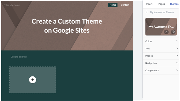 GoogleSitesCustomTheme