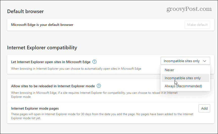 Incompatible-Sites-Only-IE