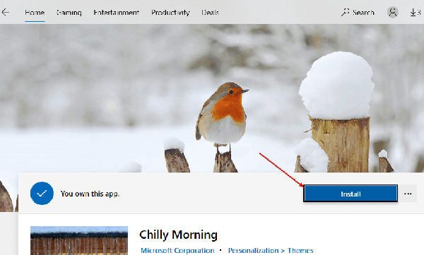 Install-Theme-from-Windows-11-store