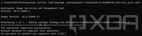 LCU-PSFX-Repack-install-DISM