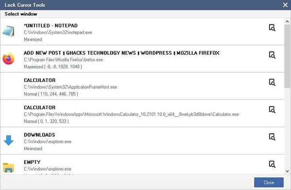 Lock-Cursor-Tools-select-window