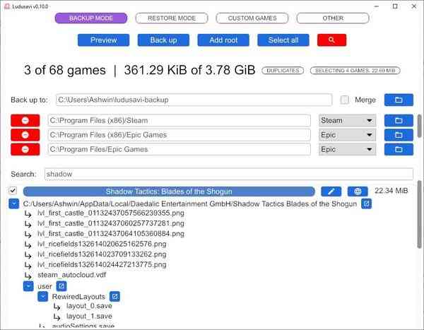 Ludusavi-game-save-folder