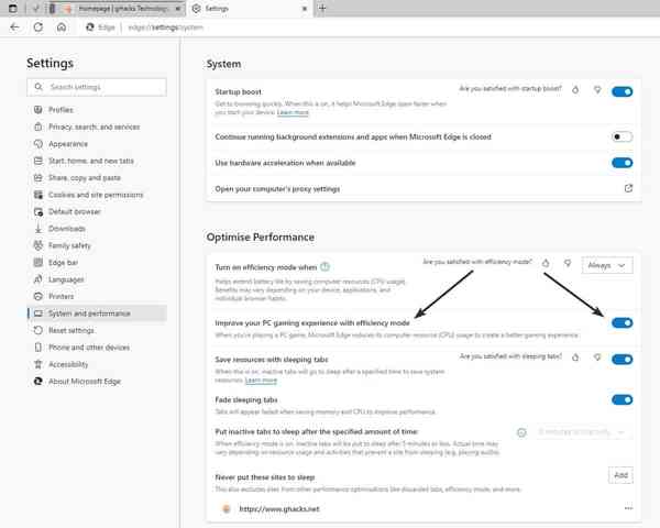 Microsoft-Edge-efficiency-mode-gaming-experience