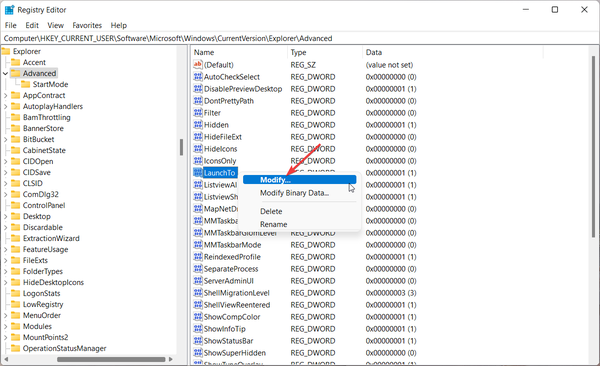 Modify-LaunchTo-entry