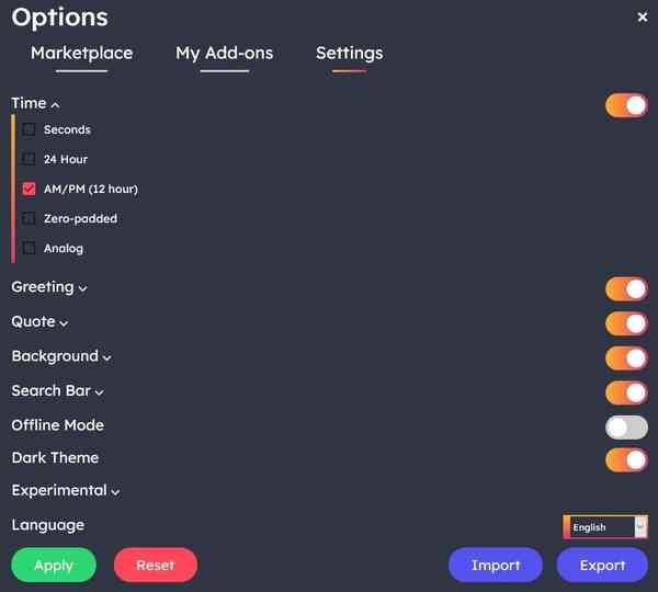 Mue-Options-Clock