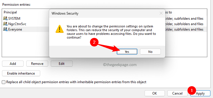 NGC-Folder-advanced-security-settings-Permission-entry-apply-changes-min