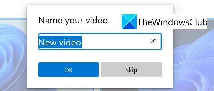 Name-your-video-Windows-11
