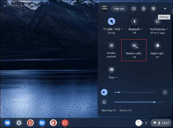 Nearby-sharing-put-chromebook-in-airplane-mode
