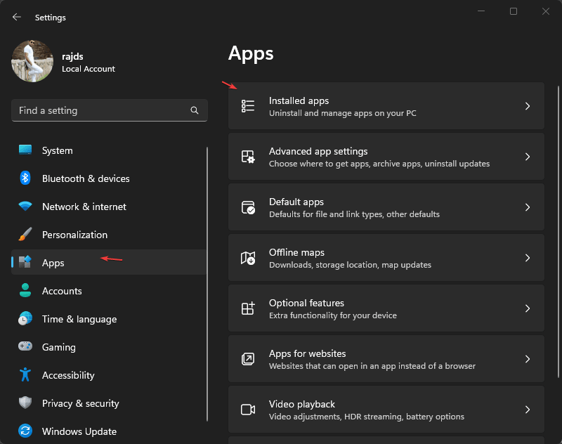 Open-Settings