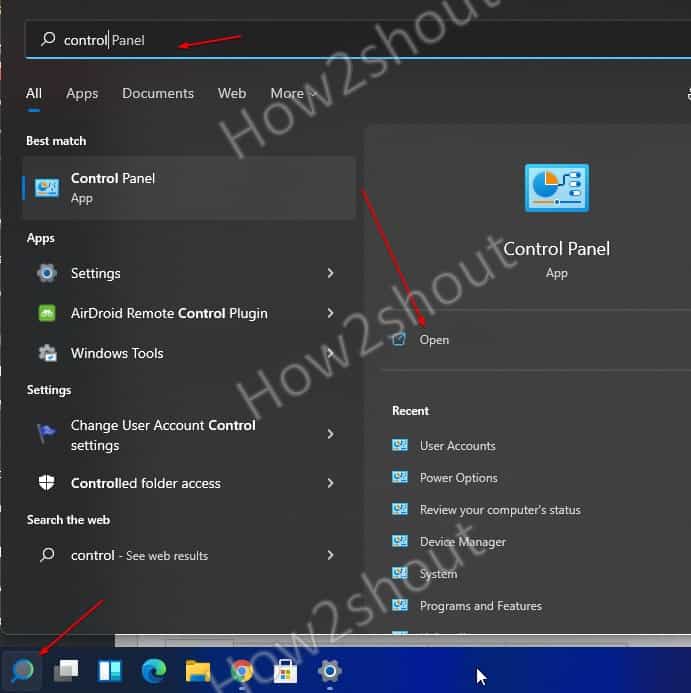 Open-control-panel-Win11