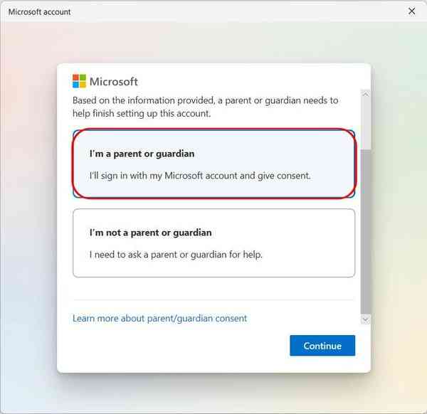 Parental-consent