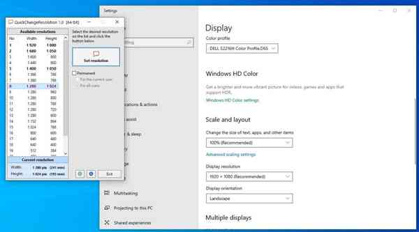 QuickChangeResolution-and-secondary-monitor