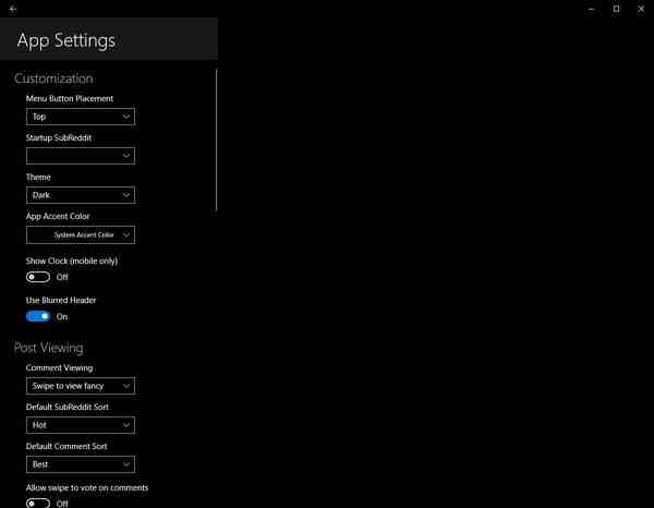 ReddPlanet-settings