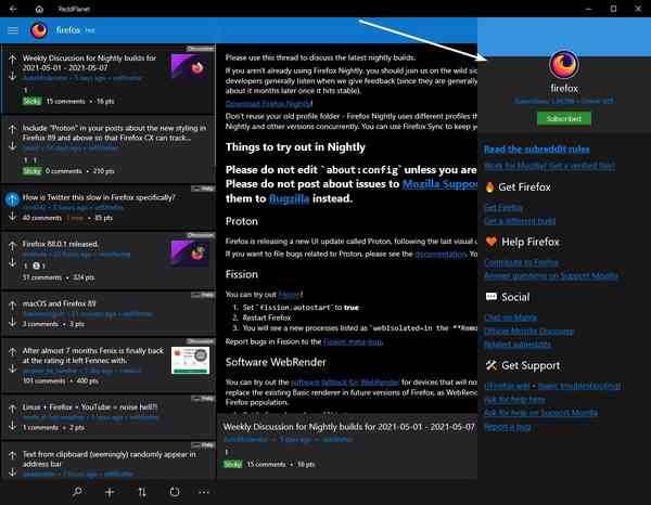 ReddPlanet-view-subreddit-sidebar