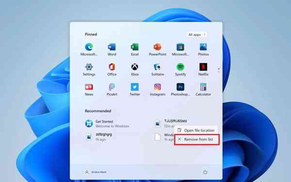 Remove-recommended-files-from-the-list