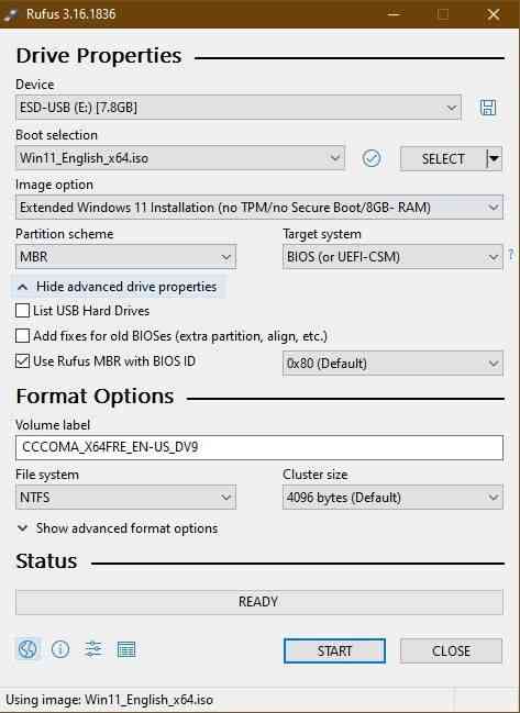 Rufus-no-secure-boot-Windows-11