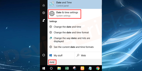 Search-Date-and-Time-settings