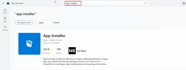 Search-for-App-Installer Search-for-App-Installer