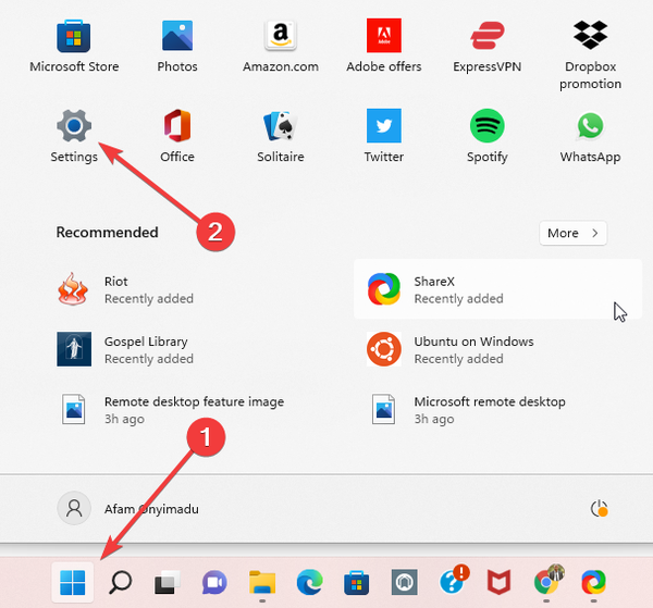 Settings-application
