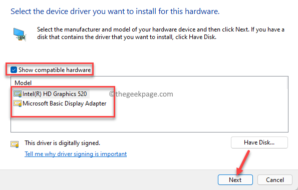 Show-compatible-hardware-check-Model-select-from-list-Next-min