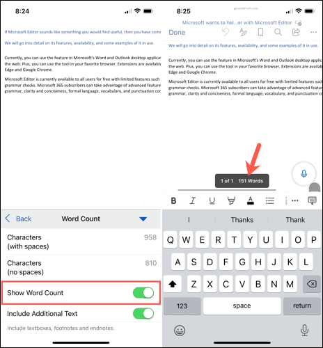 ShowWordCountMobile-WordWordCount