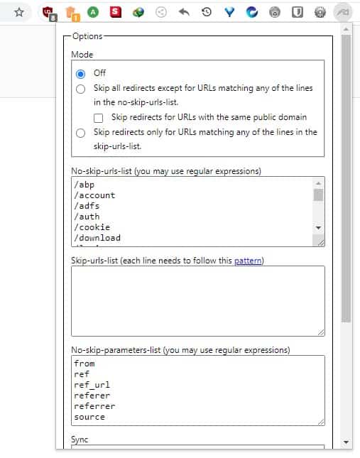 Skip-Redirect-Chrome-Extension