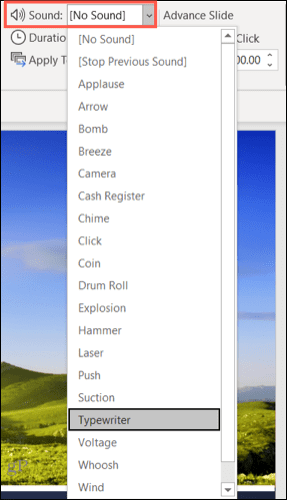 Sound-PowerPointTransitions