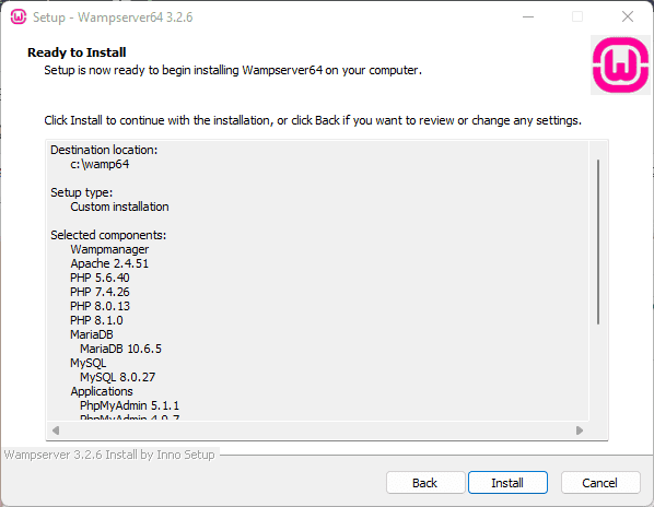 Start-installing-WAMP-server-on-Windows