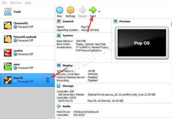 Start-the-Pop-OS-virtual-machine