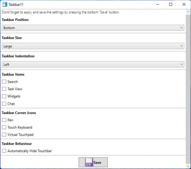Taskbar11-interface