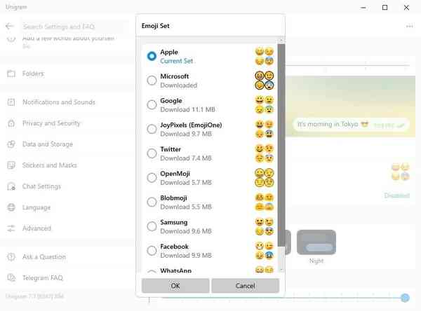 Unigram-emoji-sets