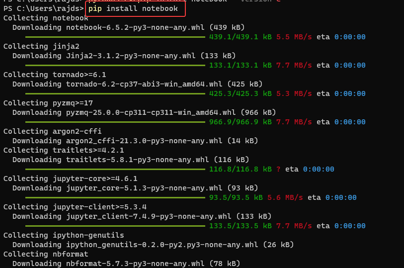 Use-PIP-to-install-Jupyter-Notebook