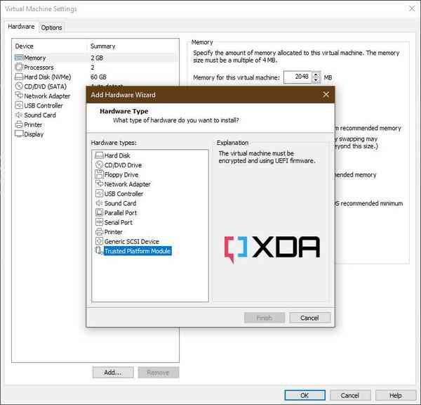 VMware-WS-add-tpm