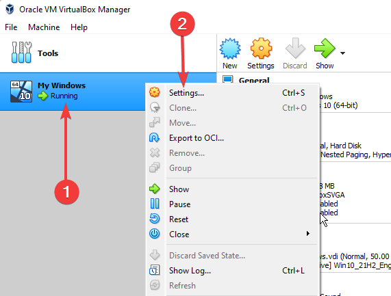 Virtual-machine-settings