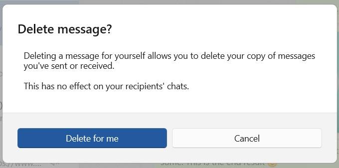 WhatsApp-dialog