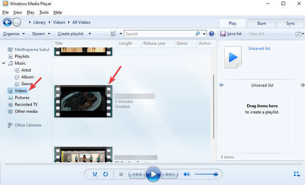 Windows-Media-Player-Videos-play-video