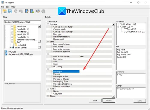 analogexif_batch-edit-exif-information-of-images-windows-11-10