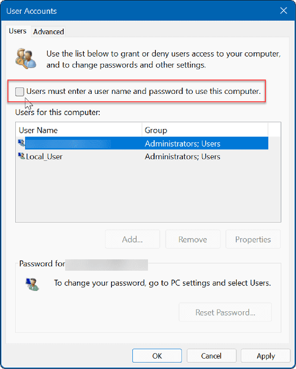 automatically-sign-in-on-windows-11