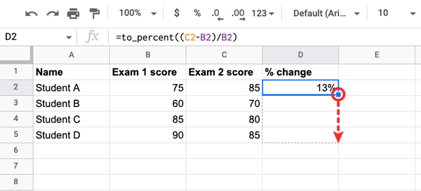 calculate-percentage-changes-in-google-sheet-11-a calculate-percentage-changes-in-google-sheet-11-a